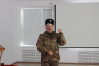 20 февраля 2026 г. в актовом зале СКИПТБ состоялась встреча студентов с участниками СВО: атаманом Смоленского ОКО ЦКВ Миненковым Анатолием Владимировичем и начальником штаба Сиденко  Сергеем Александровичем,  чьи судьбы неразрывно связаны с исполнением во